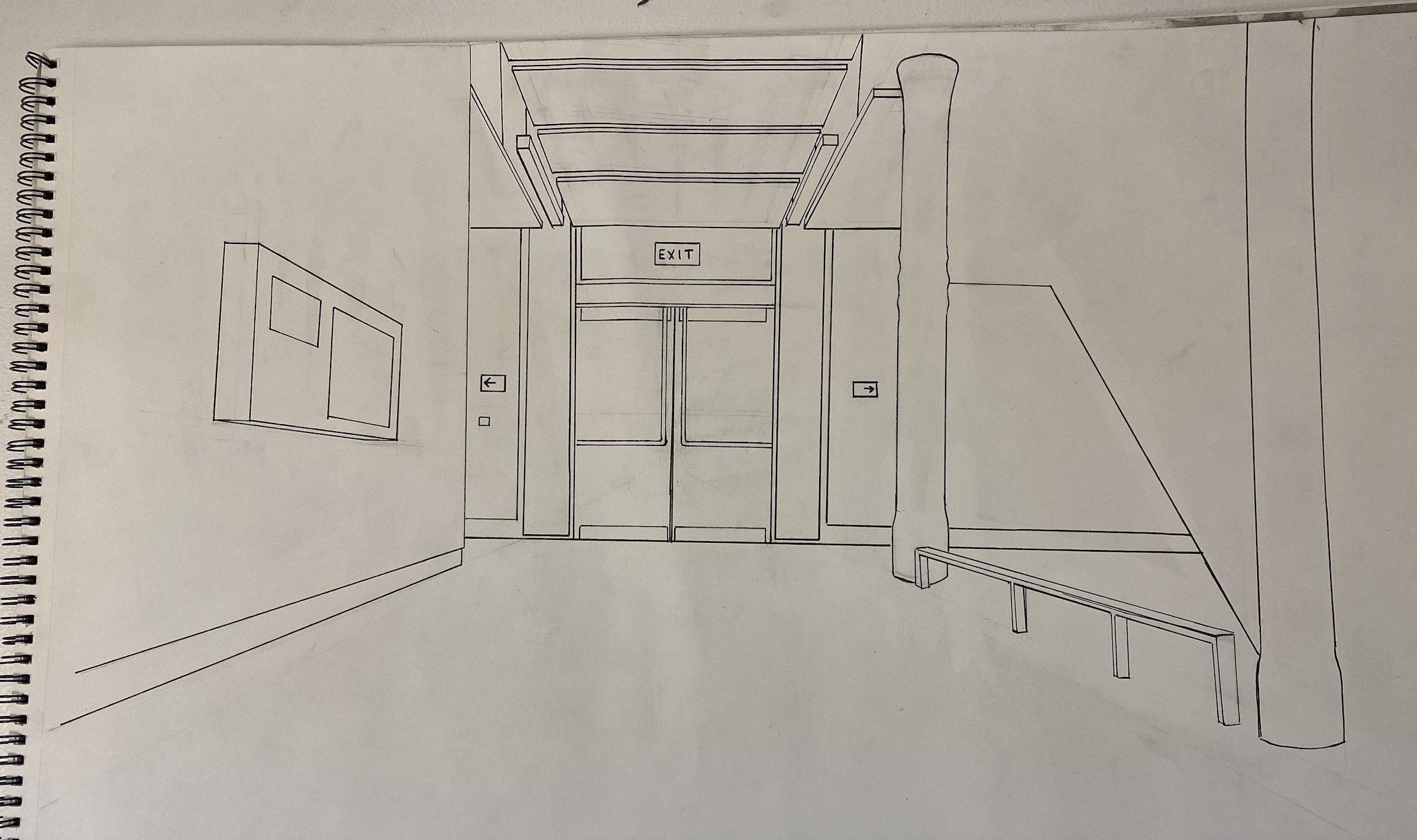 Interior Perspective Drawing